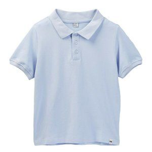 One Bxwd Boys Blue Short Sleeve Dress Polo Shirt